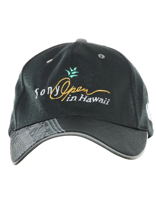 Black Hawaii Design Cap - XS